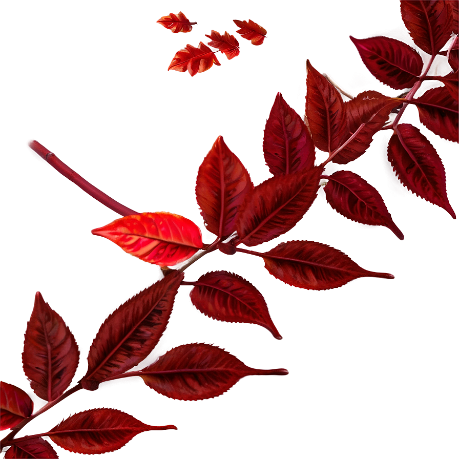 Red Leaves Falling Png Gax PNG Image