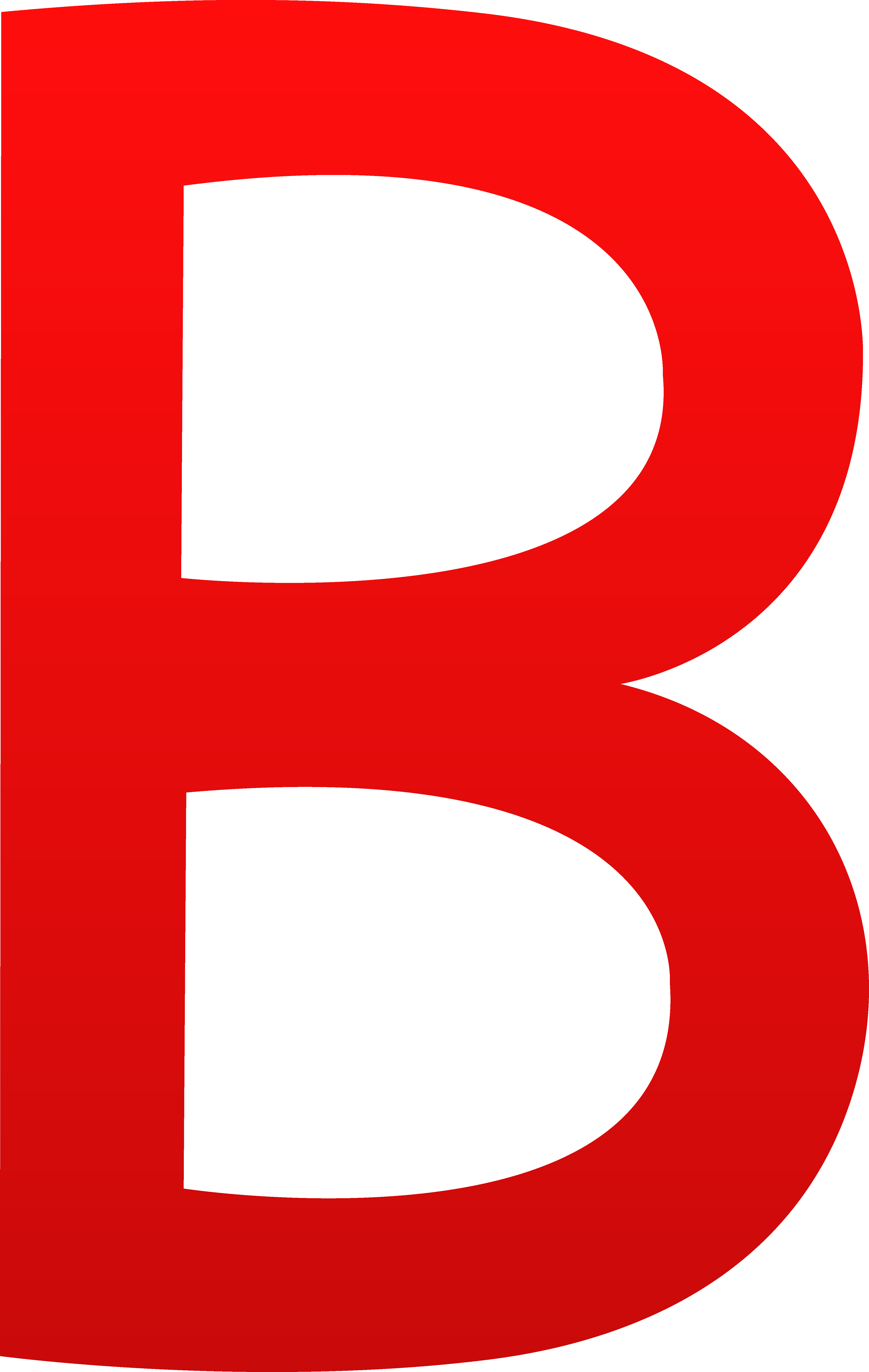 Red Letter B Graphic PNG Image