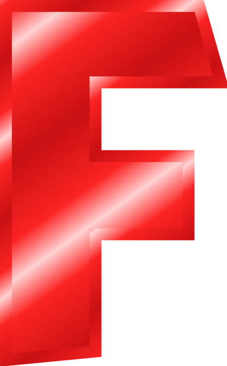 Red Letter F Graphic PNG Image