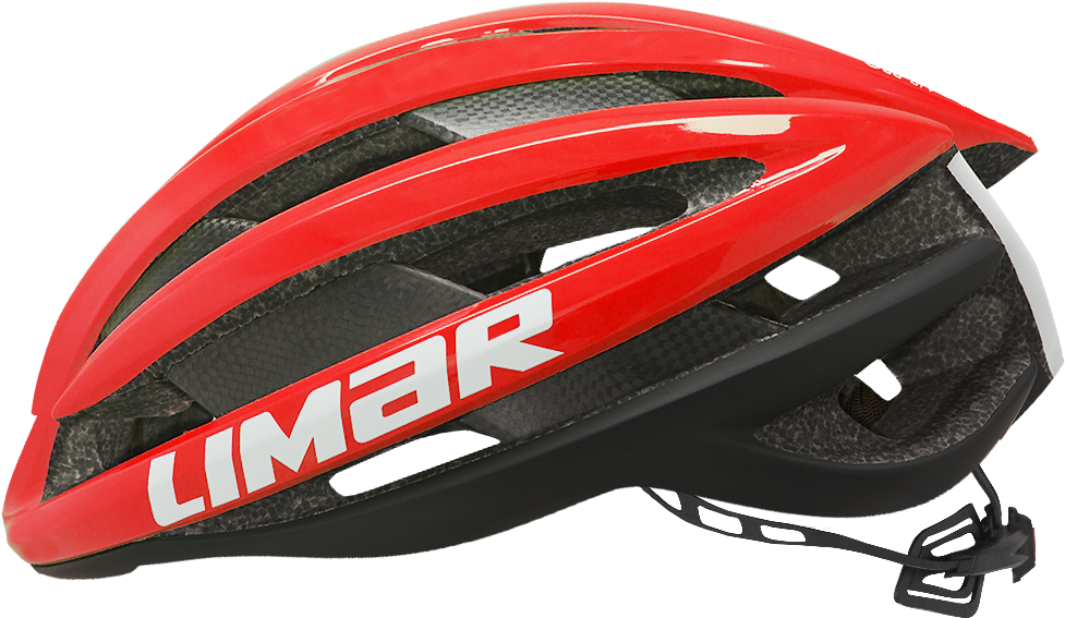 Red Limar Bicycle Helmet PNG Image