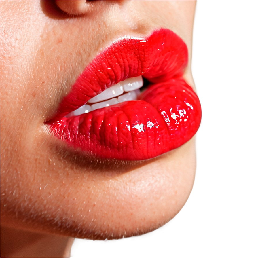 Red Lips Drawing Simple Png Odt71 PNG Image