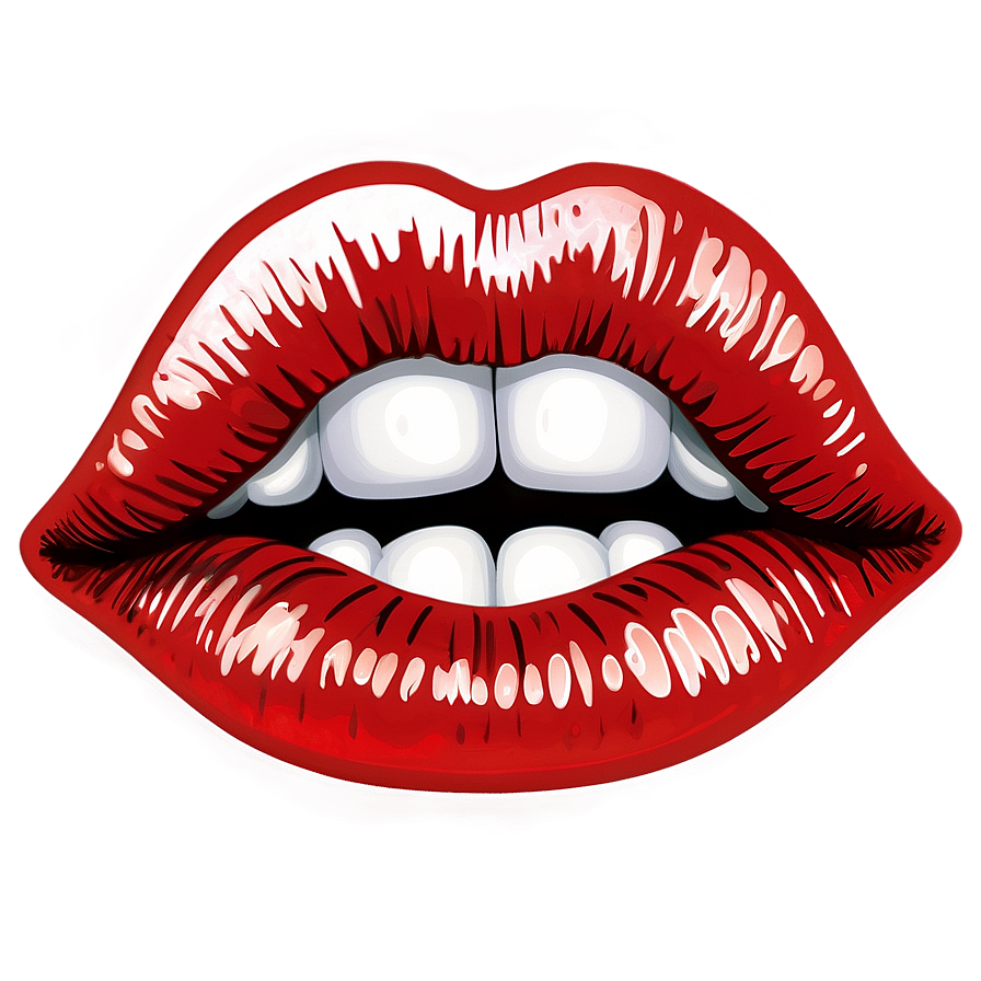 Red Lips Sticker Png 16 PNG Image