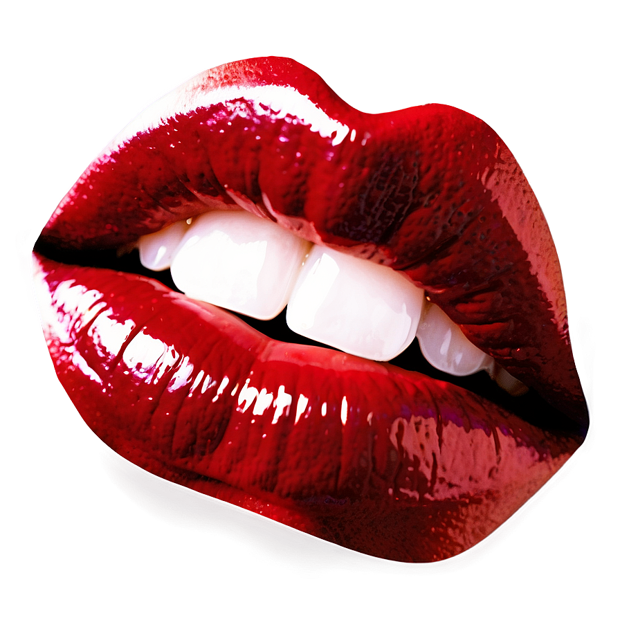 Red Lips Sticker Png Cdt66 PNG Image