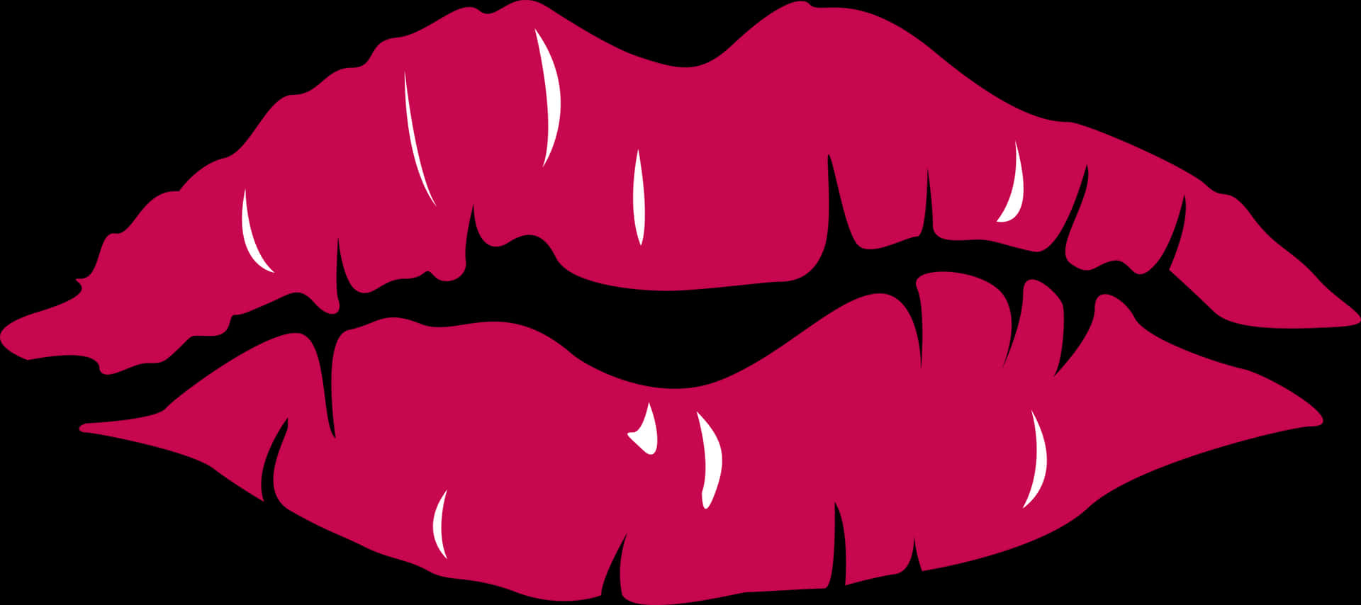 Red Lips Vector Illustration PNG Image