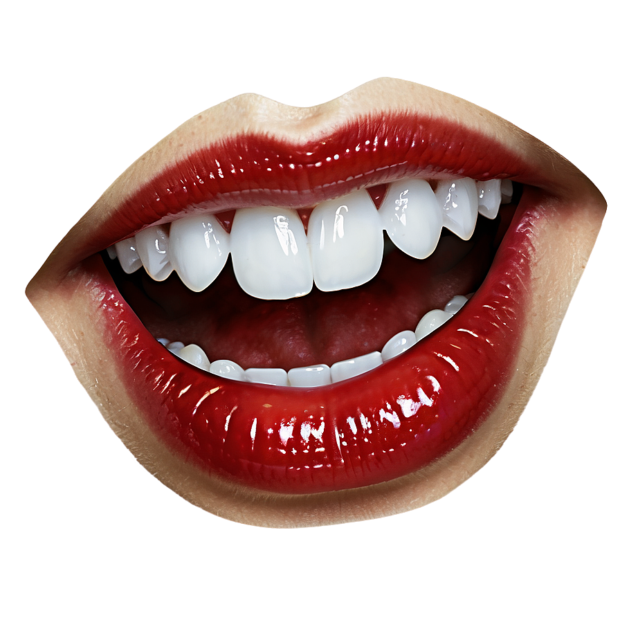 Red Lips With Teeth Png Ycc40 PNG Image