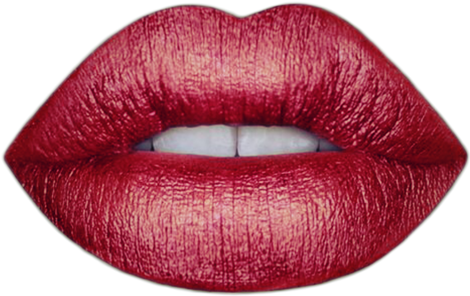 Red Lipstick Closeup PNG Image