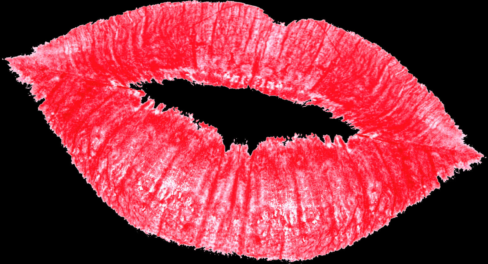 Red Lipstick Kiss Mark PNG Image