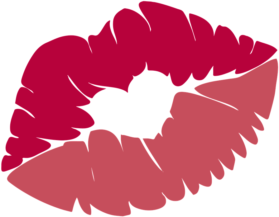 Red Lipstick Kiss Mark PNG Image