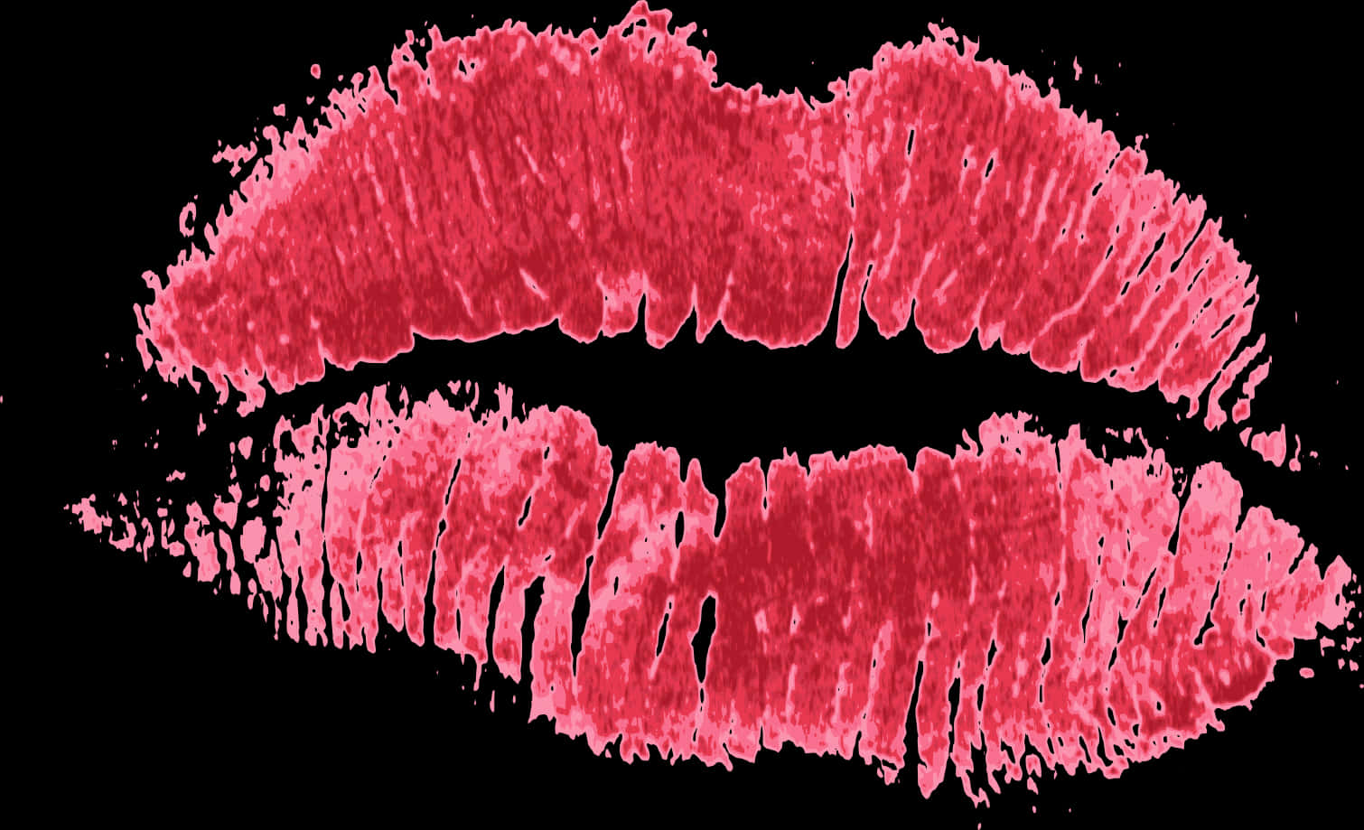 Red Lipstick Kiss Mark PNG Image