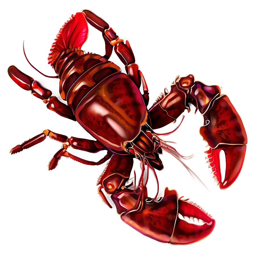 Red Lobster Graphic Design Png Mdt PNG Image