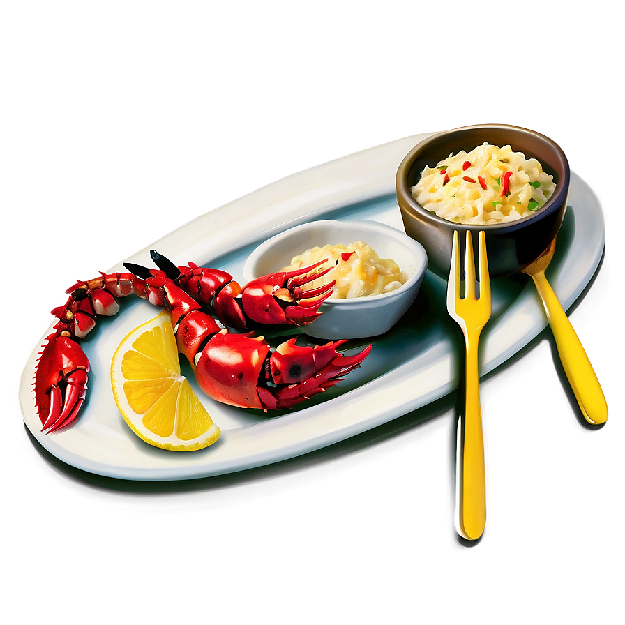 Red Lobster Luxury Meal Png Ctt PNG Image