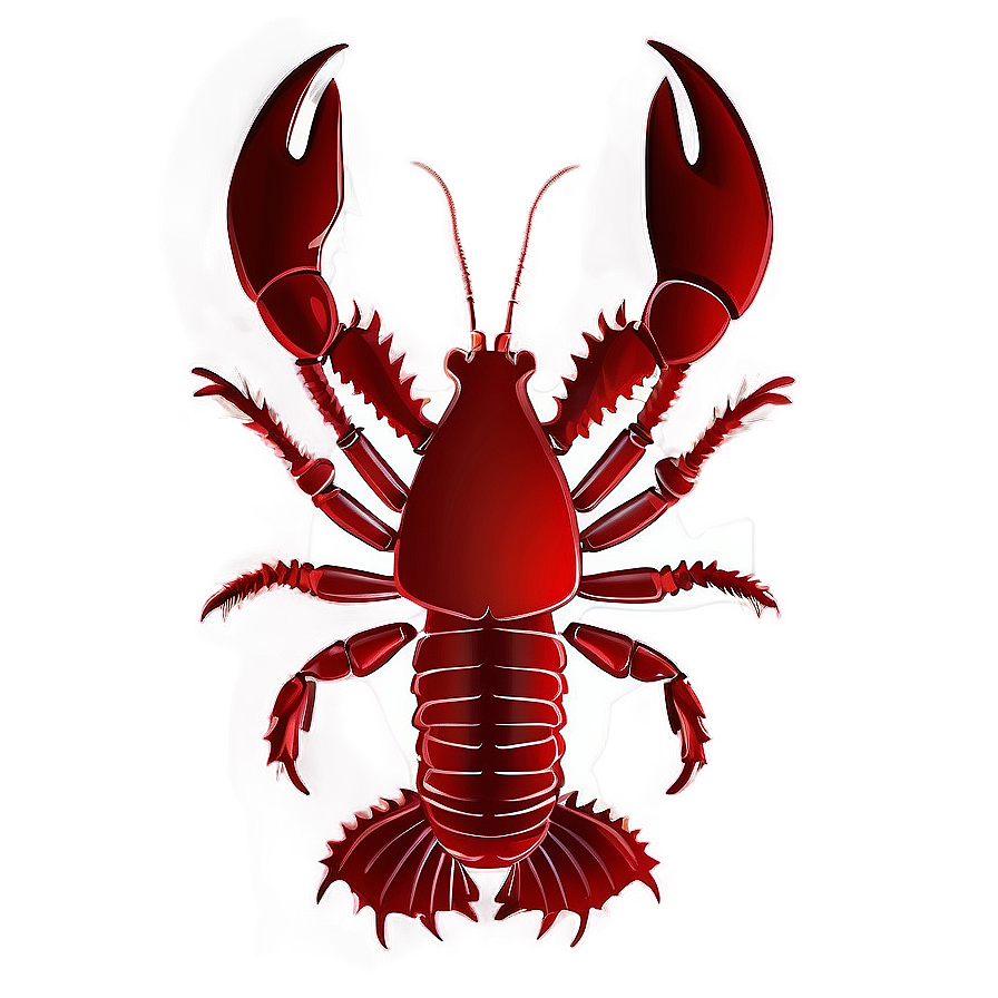 Red Lobster Silhouette Png Hbg PNG Image