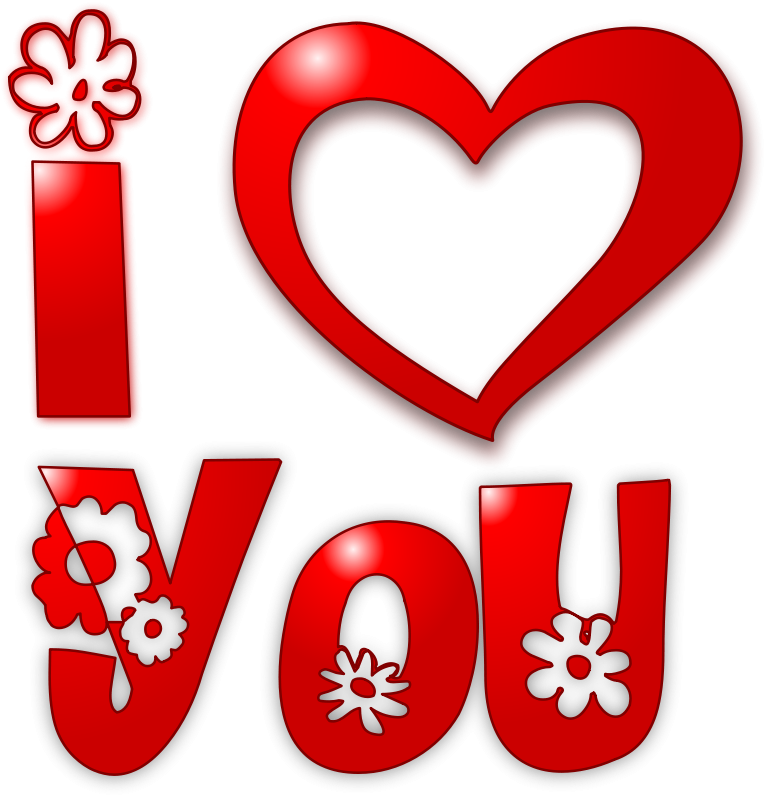 Red Love Graphic PNG Image