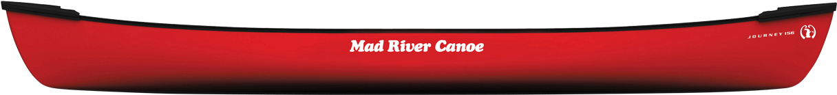 Red Mad River Canoe Side View PNG Image