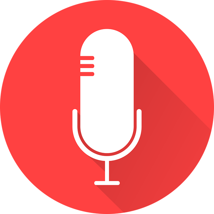 Red Microphone Icon PNG Image