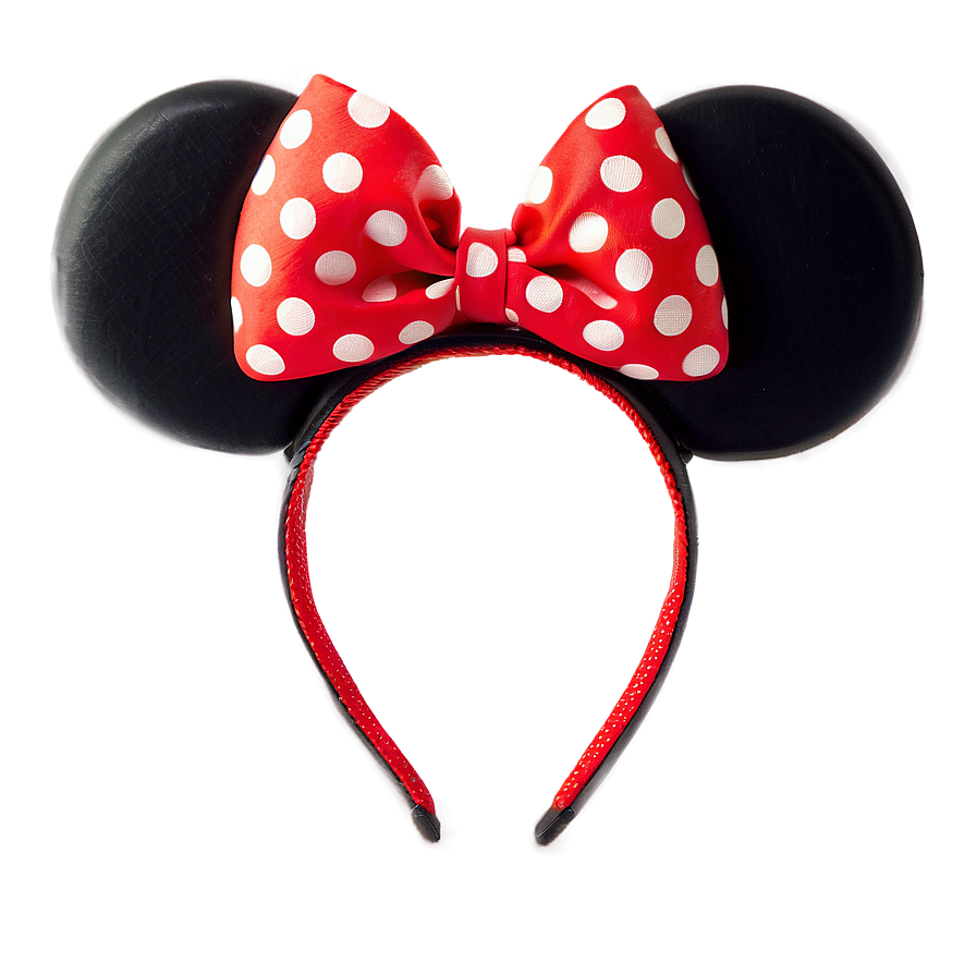 Red Minnie Mouse Ears Png Bvk84 PNG Image