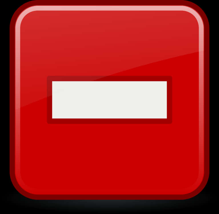 Red Minus Button Icon PNG Image