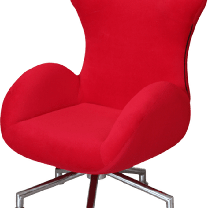 Red Modern Armchair Isolated PNG Image