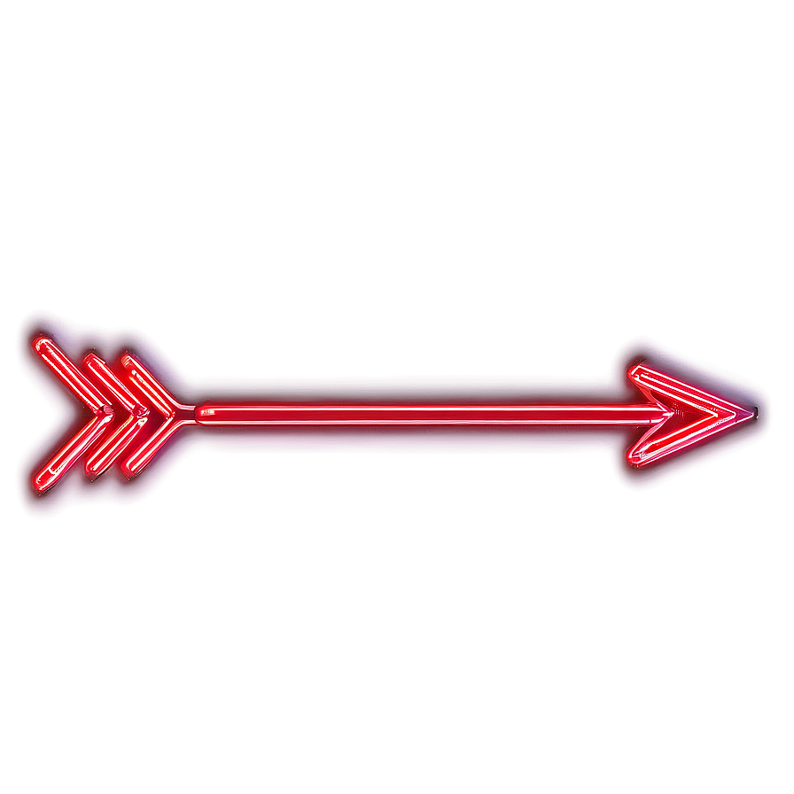 Red Neon Light Arrow Png 26 PNG Image