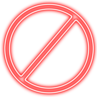 Red Neon No Symbol PNG Image