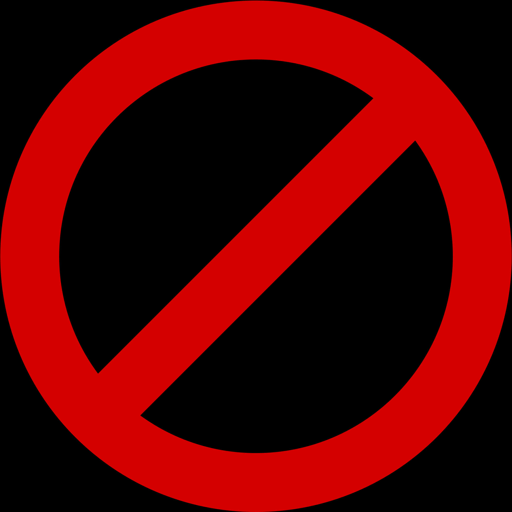 Red No Sign PNG Image