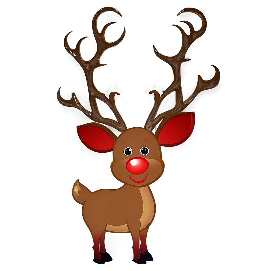 Red Nose Reindeer Png 05252024 PNG Image