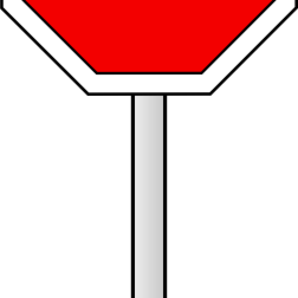 Red Octagon Stop Sign PNG Image