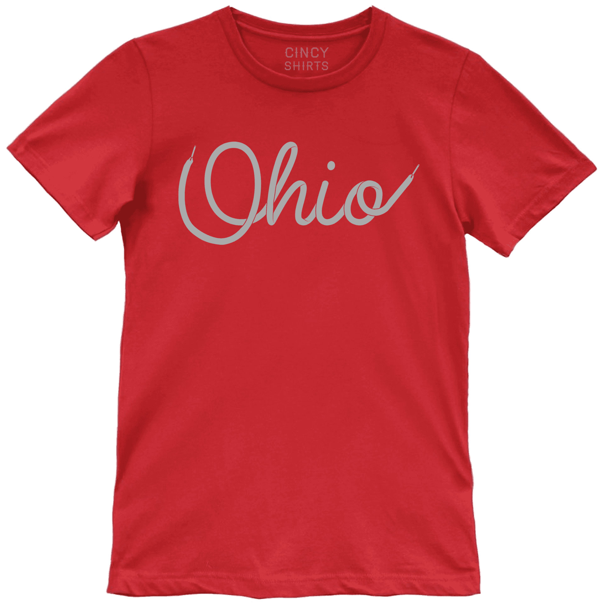 Red Ohio Tshirt Graphic PNG Image