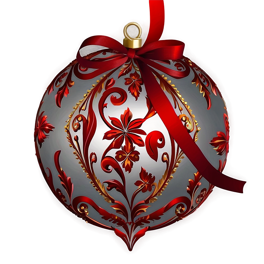 Red Ornament Background Png Blk99 PNG Image