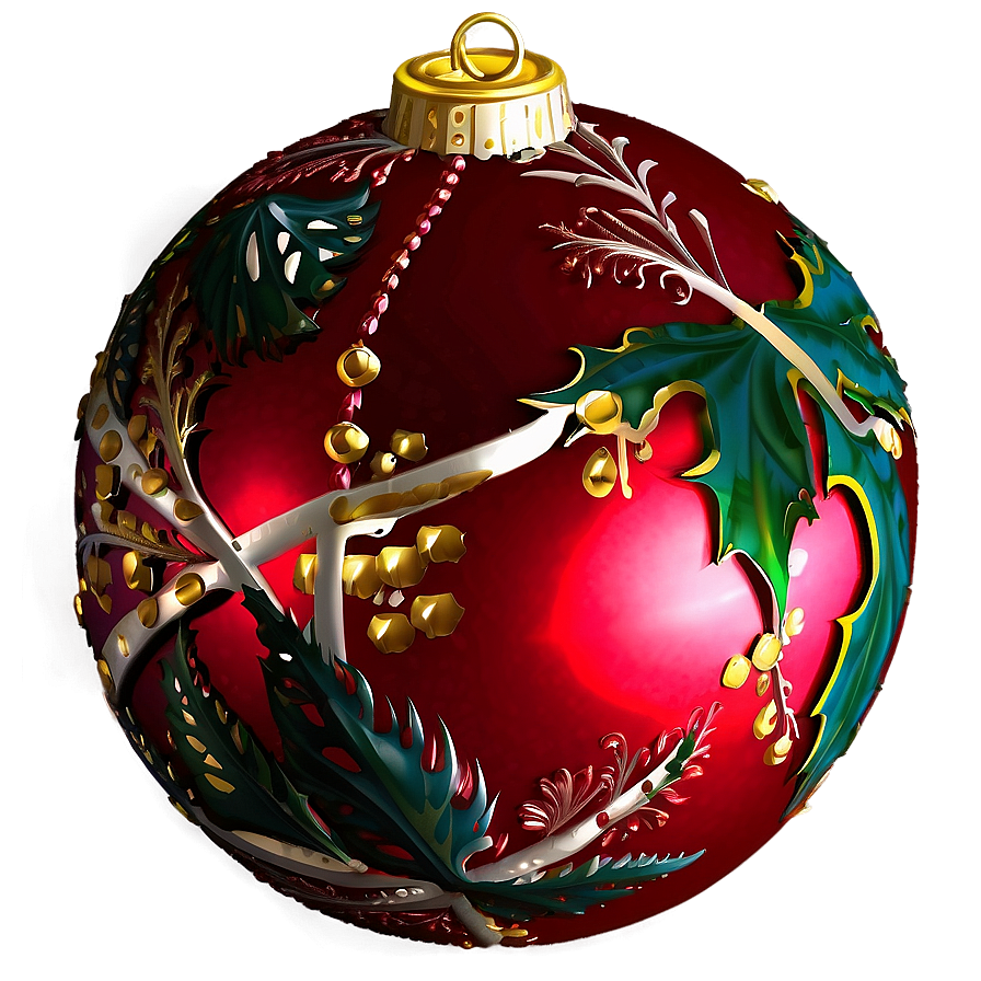 Red Ornament Decoration Png 51 PNG Image