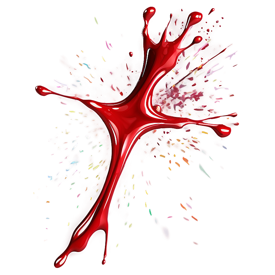 Red Paint Splatter Vector Png 25 PNG Image