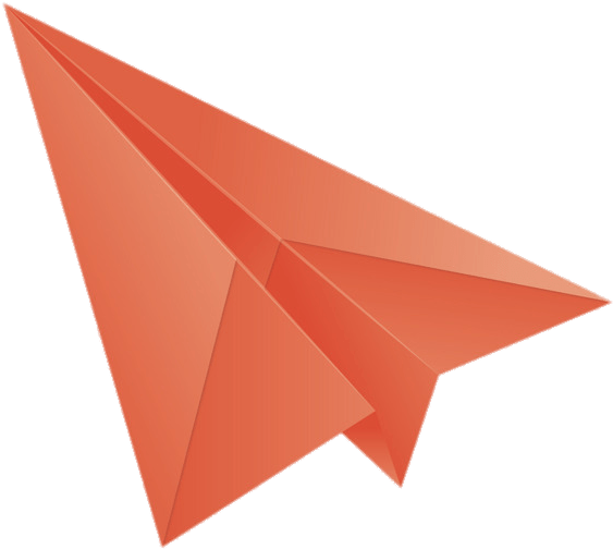 Red Paper Plane Graphic PNG Image