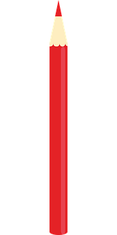 Red Pencil Sharp Tip PNG Image