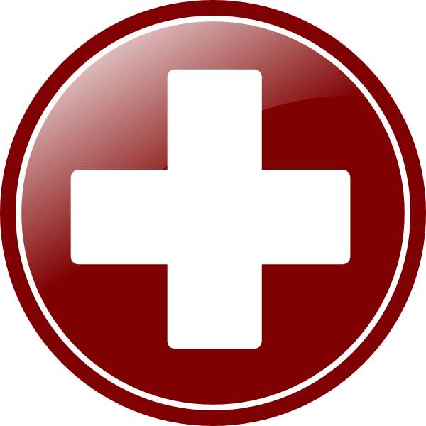 Red Plus Sign Icon PNG Image