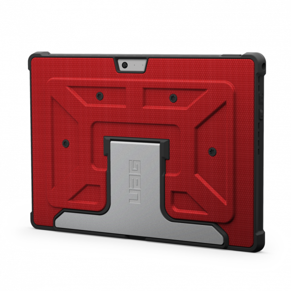 Red Protective Tablet Case Standing PNG Image