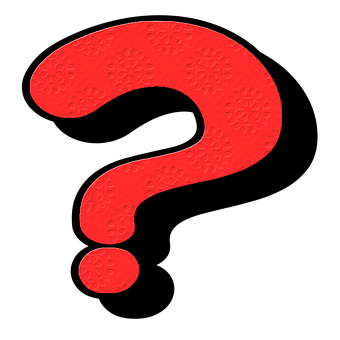 Red Question Mark Black Background PNG Image