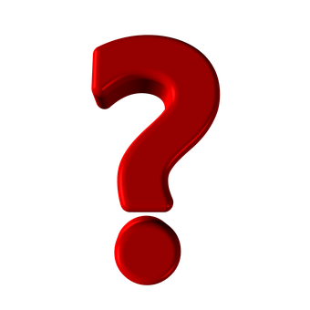 Red Question Mark Graphic PNG Image