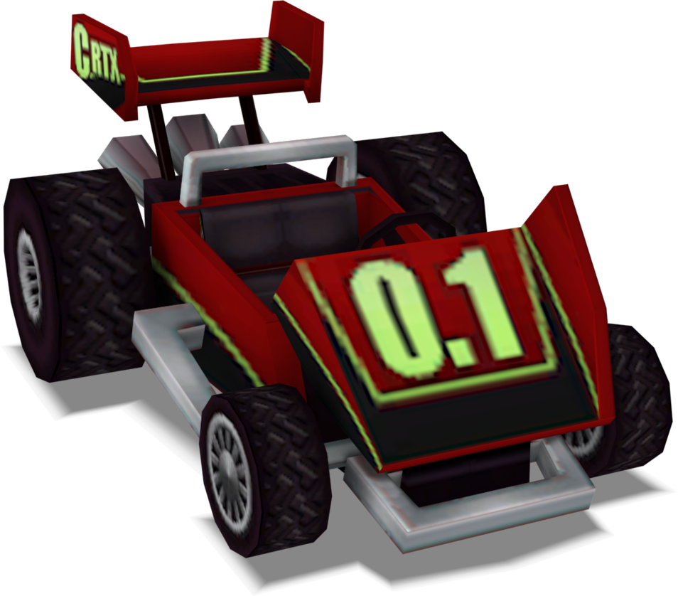 Red Race Car Number01 PNG Image