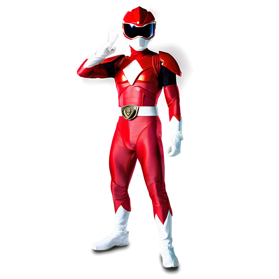 Red Ranger Legacy Pose Png 06292024 PNG Image