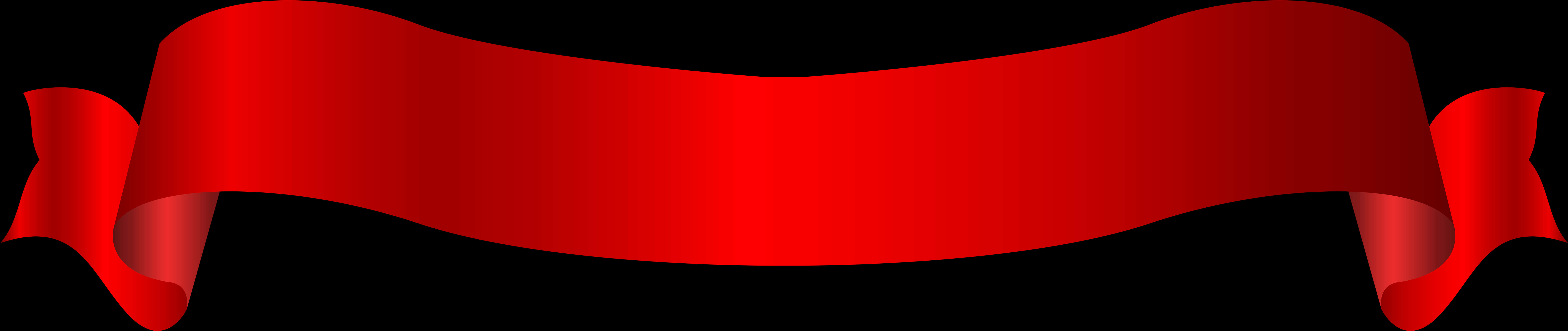 Red Ribbon Banner Graphic PNG Image