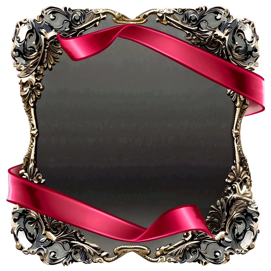 Red Ribbon Frame Png Nfb PNG Image