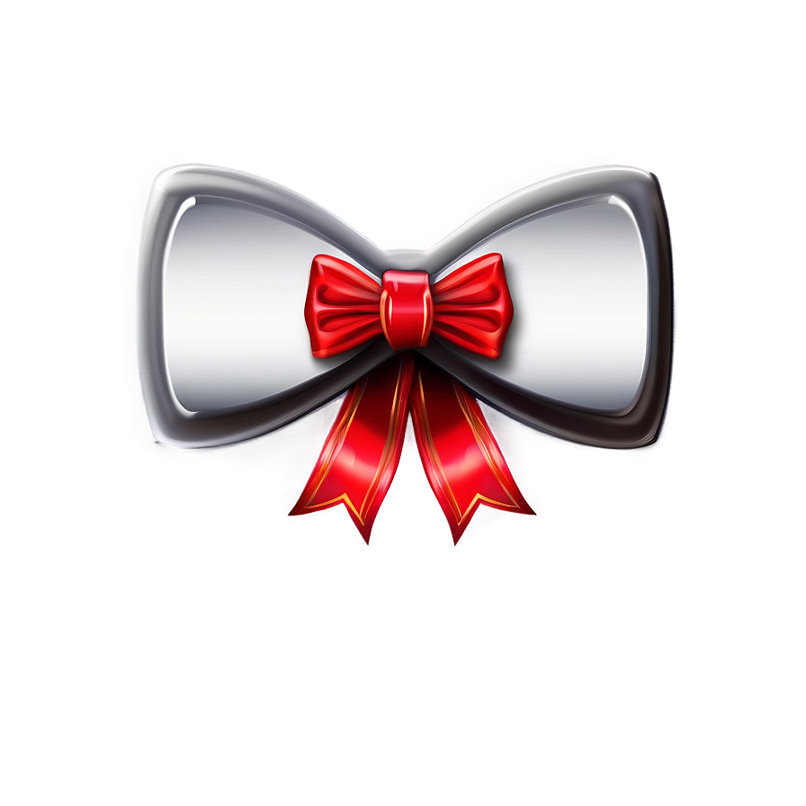 Red Ribbon With Bow Tie Png Xuj PNG Image