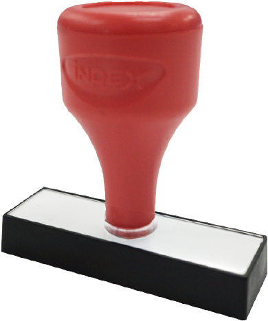 Red Rubber Stampwith Handle PNG Image