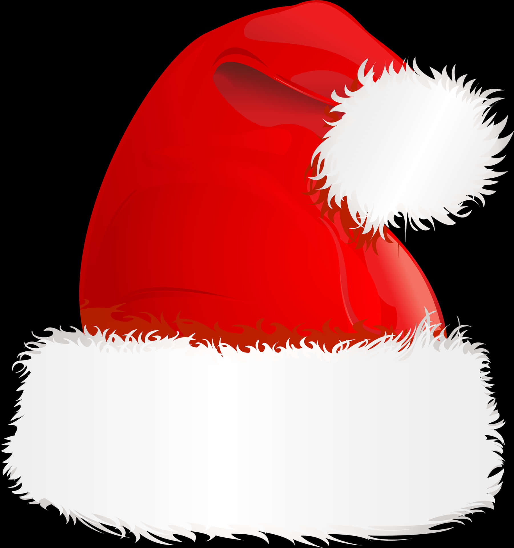 Red Santa Claus Hat Illustration PNG Image