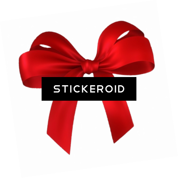 Red Satin Bow Transparent Background PNG Image