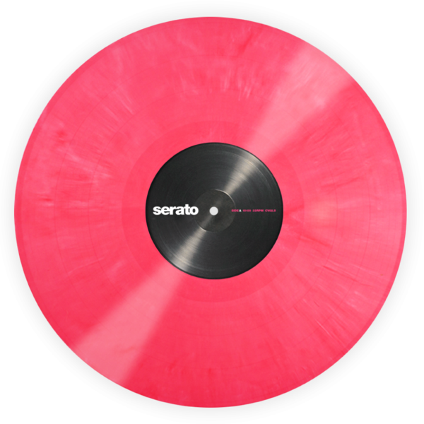 Red Serato Vinyl Record PNG Image