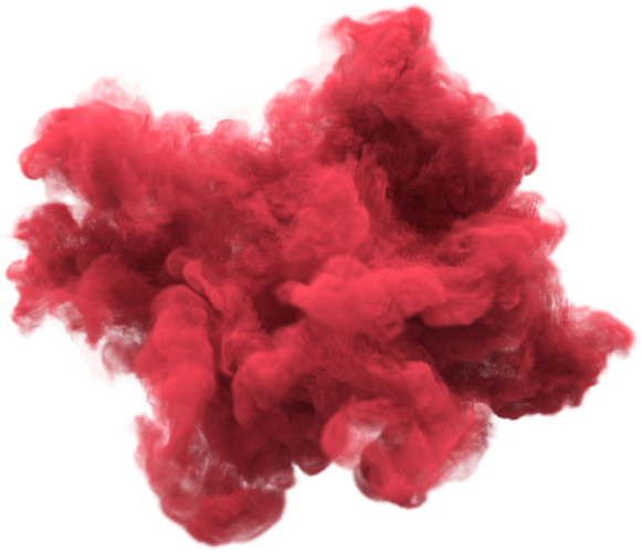 Red Smoke Cloud Abstract PNG Image