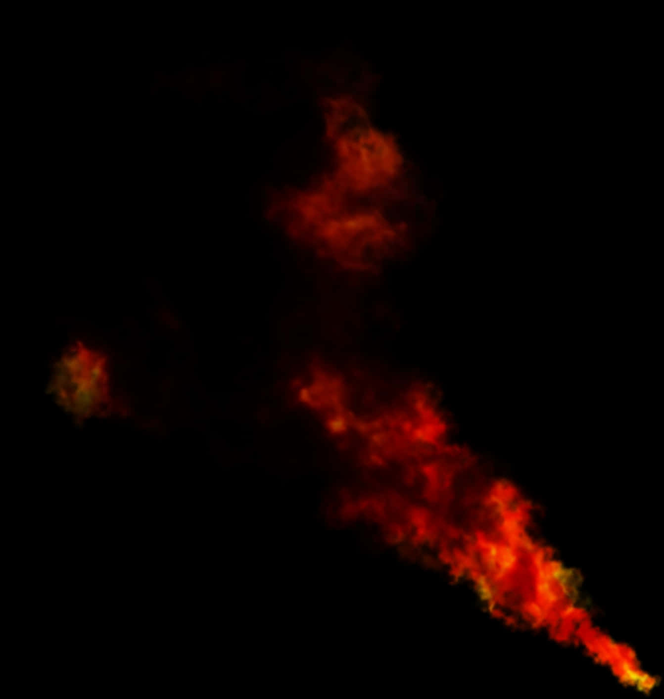 Red Smoke Effect Dark Background PNG Image