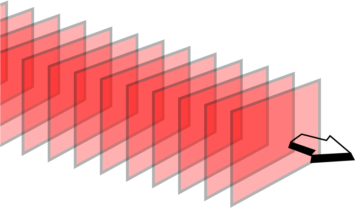 Red Sound Wave Graphic PNG Image