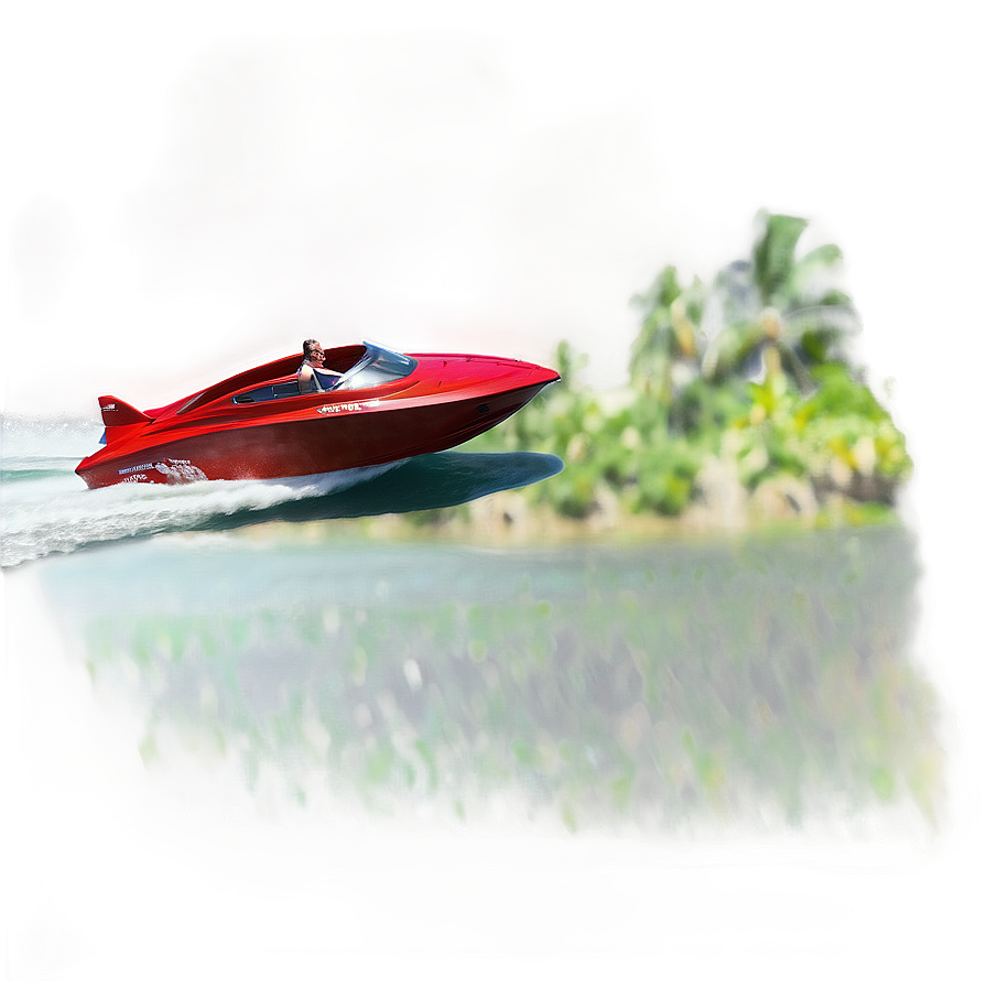 Red Speed Boat Png 94 PNG Image